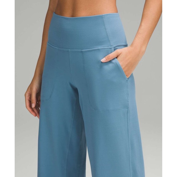 Lululemon Align High-Rise Wide-Leg Pants Size 0 Utility‎ Blue Yoga Lounge - Picture 3 of 11